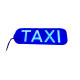 Табличка TAXI на лобове скло світлодіодна на присосках LED шашка для таксі 12в Синя (17366)