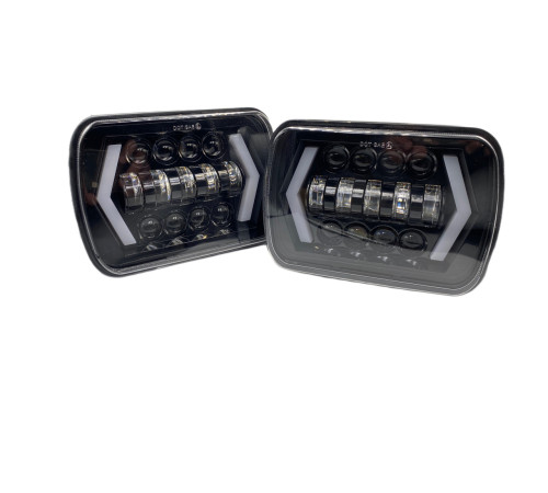 Фари led 5X7 дюйма 75W ближній дальній та поворот Jeep Ваз Nissan Land Rover 20 7 14см 12 24V (lJLS5938)